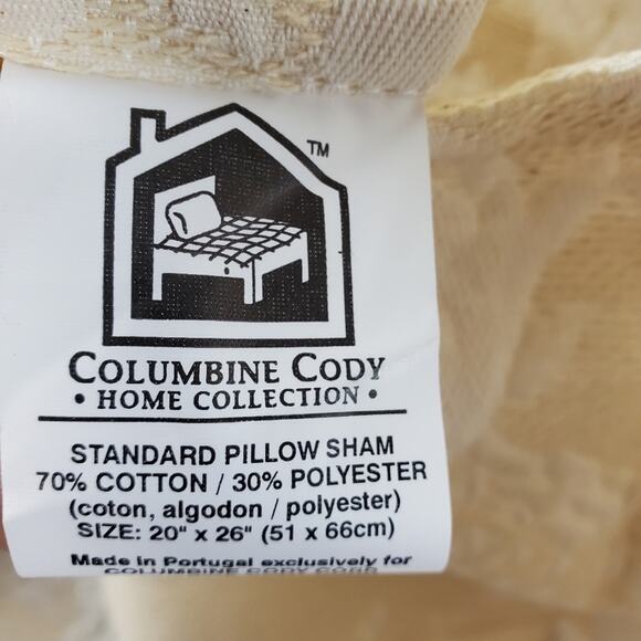 Columbine Cody Home Collection Bety Pillow Sham 100 Cotton - Picture 2 of 6